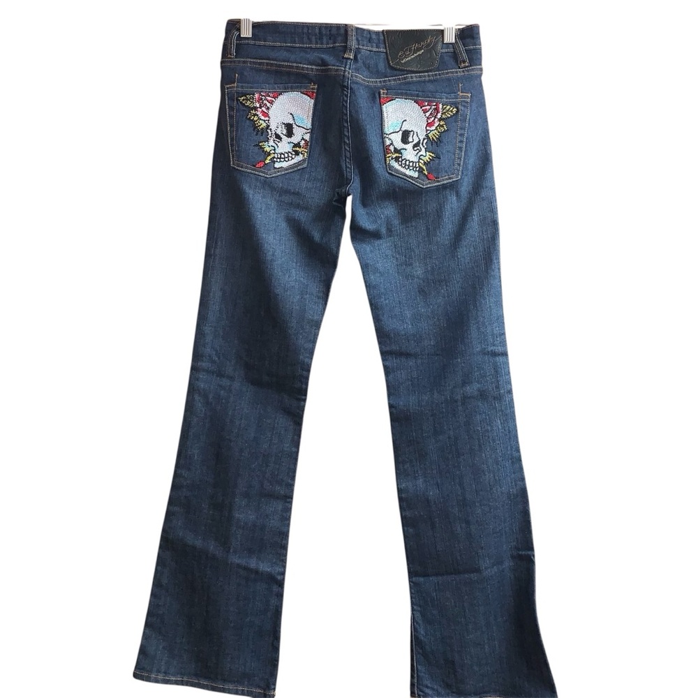 Ed Hardy Denim with Skull Embroidery - Picture 2 of 13